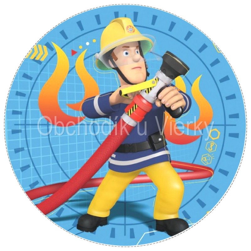 Jedlý obrázok Požiarnik Sam č. 8142,02